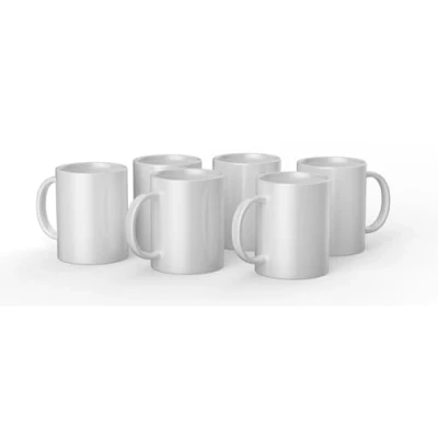 Image of Cricut Blank Mugs White 425ml (15oz) 6 x Infusible Ink Sublimation for use Mug Press Ink, 2008944