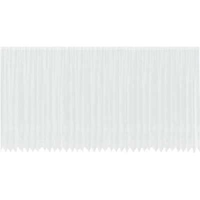 Image of vidaXL Curtains with Floral White 900 x 280 cm Polyester