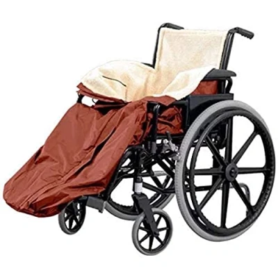 Image of NRS Healthcare Fleece Lined Waterproof Wheelchair Cosy, Standard, Burgundy, 951 g