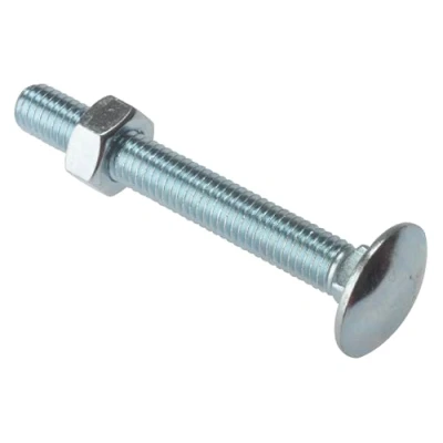 Image of Carriage Bolt &amp; Nut ZP M8 x 65mm Bag 10