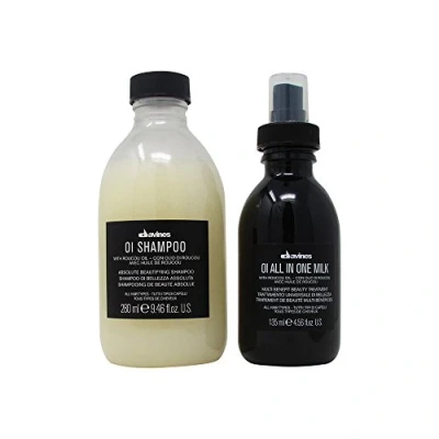 Image of Bundle 2 Items : Davines Essential Haircare OI Shampoo Absolute Beautifying Shampoo, 280ml &amp; OI/ALL IN ONE MILK