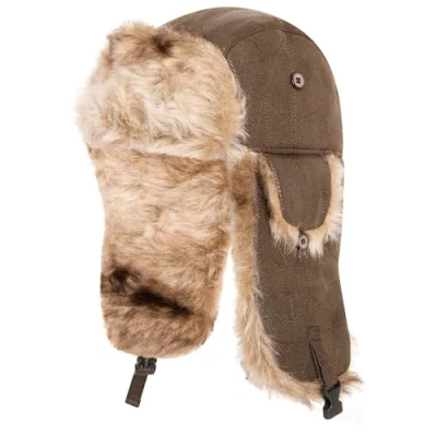 Image of Loxdonz Trapper Hat Warm Winter Trooper Hats Hunting Ushanka Ear Flap for Women Men, One Size, Olive