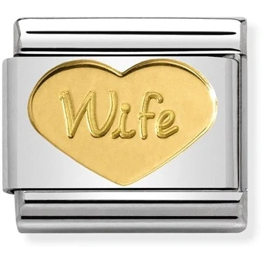Image of Nomination Gold Wife Charm