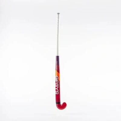 Image of GRAYS Riptide Ultrabow Junior Wooden Hockey Stick Red/Navy (30&quot;)