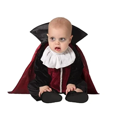 Image of ATOSA Unisex_Baby Déguisement Vampire Costumes, Black, 12 24 Months