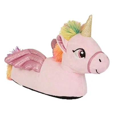 Image of undercover lingerie Childrens Unicorn Wing Slipper 05815PNK Pink 2 3