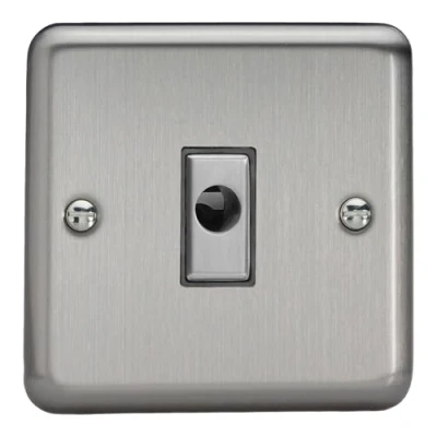 Image of Varilight Classic Flex Outlet Plate Matt Chrome