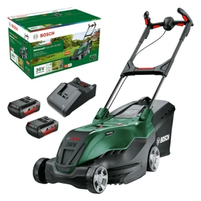 Image of Bosch Cordless Powerful Mower AdvancedRotak 36V 40 650 (for Mowing Your Lawn; 36 Volt System; Cutting Width: cm; Kit, with Battery and Charger)