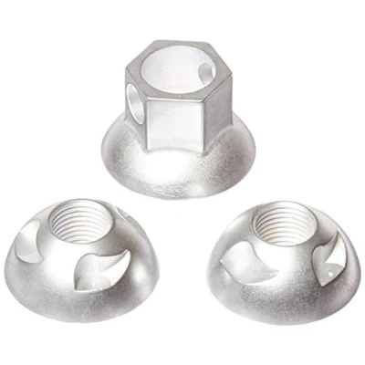 Image of Pinhead Solid Axle Locking Wheel Nuts 3/8&quot; x26 tpi
