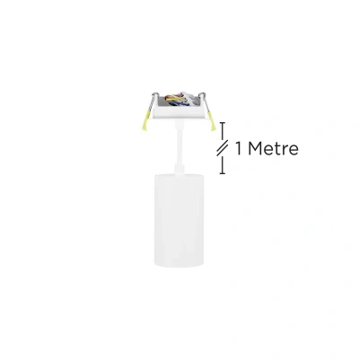 Image of ILNEV033 Accentplus 100mm Dia 56mm GU10 LED Recessed Track Mounted Suspended Pendant Integral