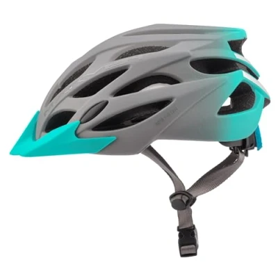 Image of Bike Helmet Mountain Women Men Protection Road Bmx with Visor City meteor Marvel (Grey/Sky Blue, Size S (52 56 cm))
