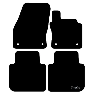 Image of Carsio Carpet Car Mats For Seat Tarraco 2019+ Onwards Tailored Fit Floor Mat Set Complete Accessory Black Custom Fitted All Weather, Anti Slip Backing &amp; Trim