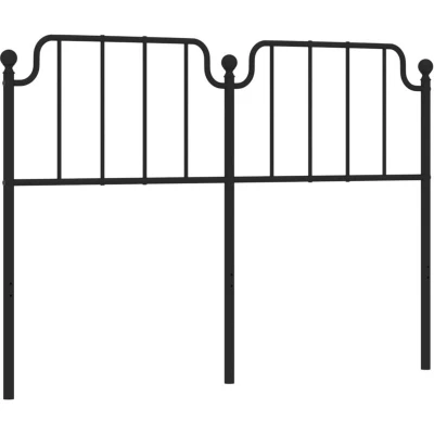 Image of vidaXL Metal Headboard Black 160 cm