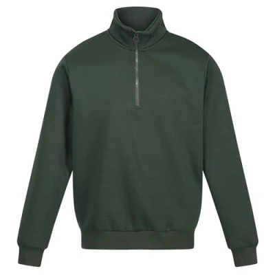 Image of Regatta Professional Men&#039;s Green Pro Quarter Zip Sweatshirt, Size: S