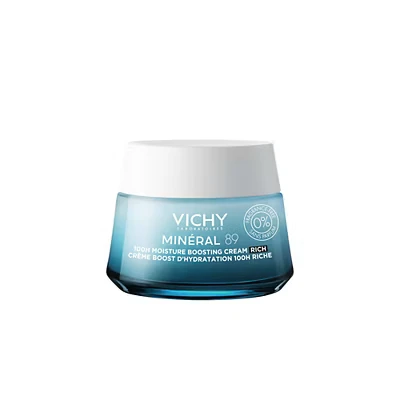 Image of Vichy Minéral 89 100H Hyaluronic Acid Rich Hydrating Cream, Dry skin 50ml