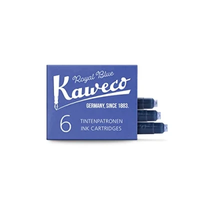 Image of Kaweco Royal Blue Short Ink Cartridges