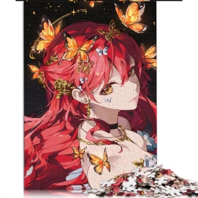 Image of adult jigsaw puzzle 1000 piece Honkai Star Rail Himeko wooden for adults &amp; kids Intellectual Game Size: 50x75cm