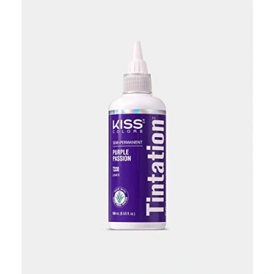 Image of Kiss Tintation Semi Permanent Hair Color 5 Ounce, T330 Purple Passion