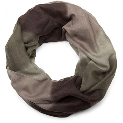 Image of styleBREAKER tube scarf snood with striped colour gradient pattern, unisex 01018097, Colour:Dark Brown Green Beige