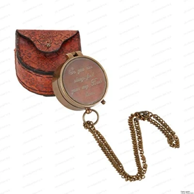 Image of “So You Can Always Find Your Way Back Home, Camping Compass Engraved with Handmade Gift for Christmas.