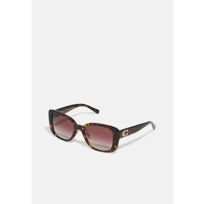 Image of Coach Sunglasses, Women&#039;s, Size: 54, Dark tortoise