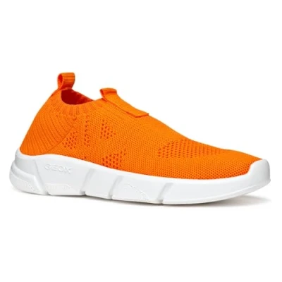 Image of Geox J ARIL BOY A Sneaker, Orange, 1 UK