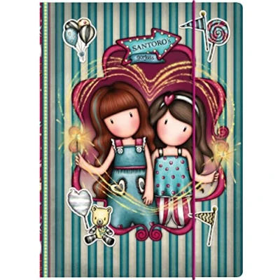 Image of Santoro Gorjuss Folder with Elastic Closure Fireworks