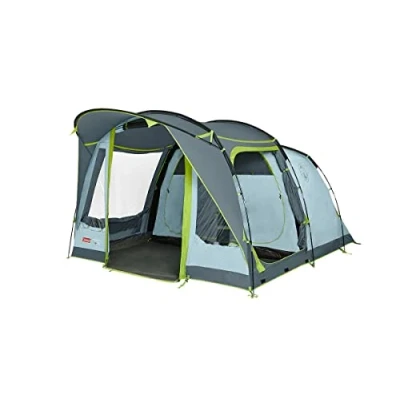 Image of Coleman tent Meadowood 4, camping 4 persons, large family with 2 extra darkened sleeping compartments and vestibule, quick to set up, waterproof WS 4,000 mm