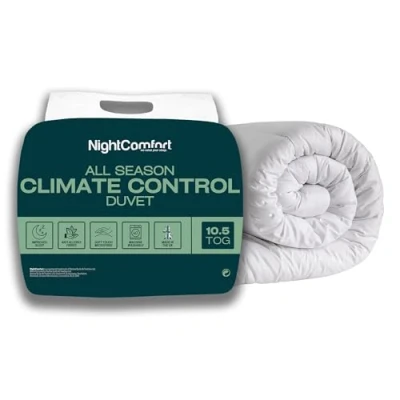 Image of Night Comfort OH SO Warm Ultra Snuggle Anti Allergy 10.5 Tog Winter Duvet Quilt Luxury Microfibre All Season Thick Duvet, Single