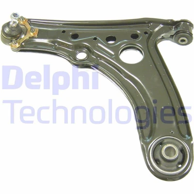 Image of 6N0407151B Suspension Arm DELPHI TC755 with ball joint Trailing Sheet Steel SEAT: Arosa, VOLKSWAGEN: Polo III Hatchback
