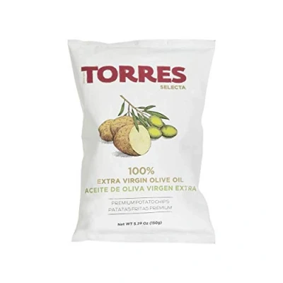Image of Torres Selecta Potato Chips 100% Extra Virgin Olive Oil 125 g