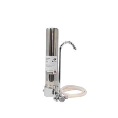 Image of Doulton Drinking Water Filter Tap 10 D CS &amp; Biotect Ultra Ceramic Countertop System for Home Reduces Contaminants Chrome Finish Portable with Candle
