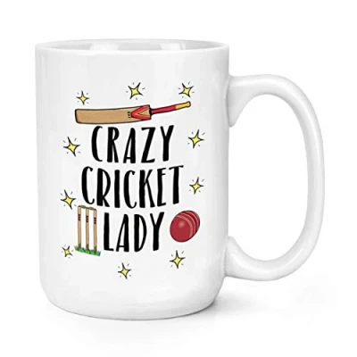 Image of Crazy Cricket Lady 15oz Large Mug Cup