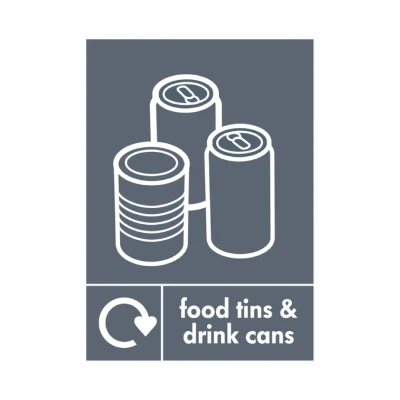 Image of A5 Sign Self Adhesive Food Tins and Drink Cans (Pack of 5)