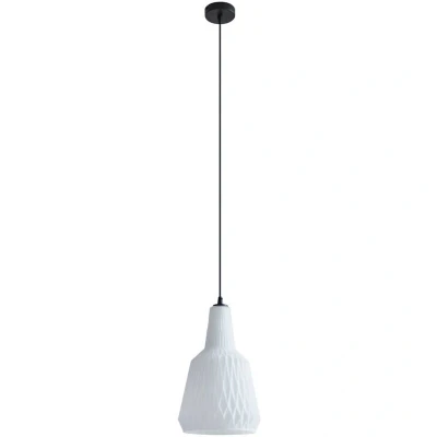 Image of Lindby pendant light Belarion, opal, 1 bulb, glass, Ø 23 cm