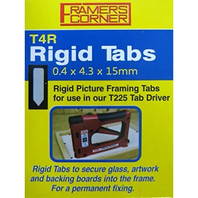 Image of Framers Corner T4R Rigid Picture Framing Tabs for T225 Dual Driver