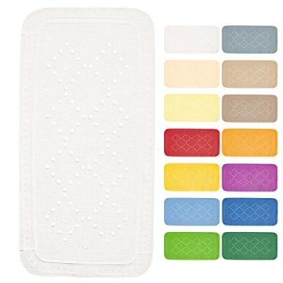Image of Spirella 71 x 36 Yellow Alaska Collection Shower Mat, PVC