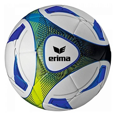 Image of Erima Hybrid Training Football Royal Blue/Lime, Size 5