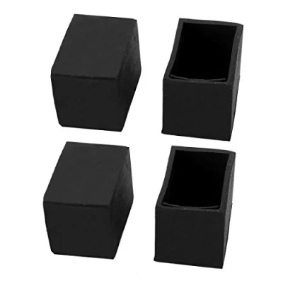 Image of sourcingmap 20mmx30mm Rubber Chair Leg Floor Protectors Table Feet Tips Covers Caps 4pcs