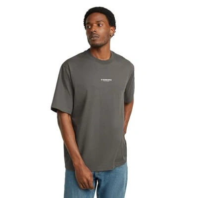 Image of G STAR Center Chest BOXY Basic Tshirt, Men&#039;s, Size: Large, Grey