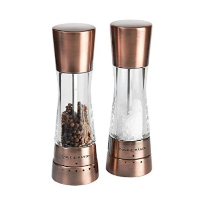 Image of Derwent Salt &amp; Pepper Mill Set / Copper 190mm