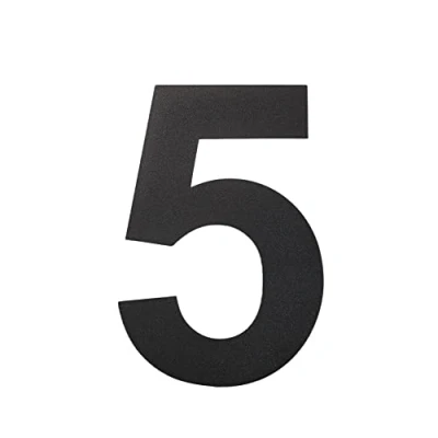 Image of nanlyiau 6in/15.3cm Floating House Number Black Door Stainless Steel Numbers Made of solid 304 Appearance Address Numbers(5)