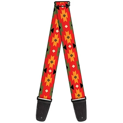Image of Buckle Down GS W31432 &quot;Navajo Tan/Rust/Olive/Black&quot; Guitar Strap