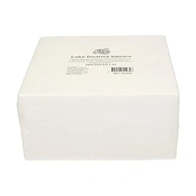 Image of FunCakes Cake Dummy Square: Decorating, Reusable Dummy, Make The Perfect Square 20x20x10 cm