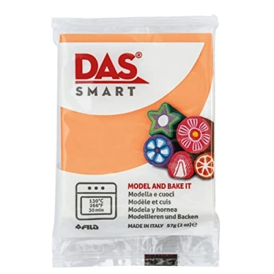 Image of DAS Smart Oven Bake Modelling 56g Clay, Salmon, Ideal for Professionals and Hobbyists