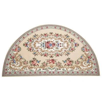 Image of Easylife Persian Style Rug, Half Moon Shaped Rug (120x70cm) Washable for Living Room, Hallway, Bedroom, Small Fully Guaranteed