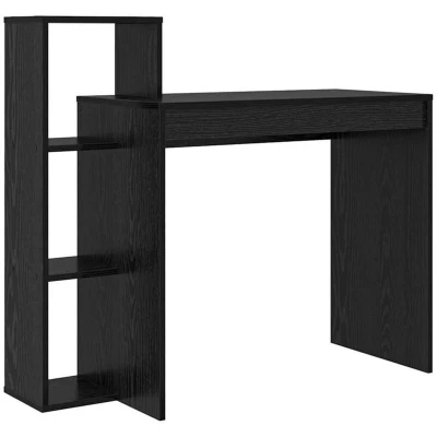 Image of vidaXL Computer Desk Black oak Engineered wood, veneer Compact