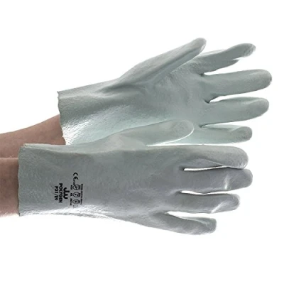 Image of Polyco Polygen P31 Chemical Resistant Mechanics Glove Lightweight PVC Safety Pack of 10 Gloves Conforms to British Standards Available in LARGE or Extra (10 x 10)