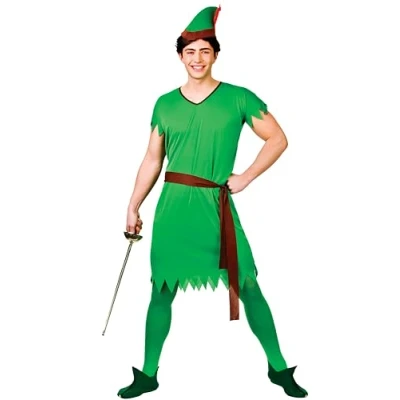 Image of Wicked Costumes Mens Lost Boy/Elf/Robin Hood Fancy Dress Costume Plus Size