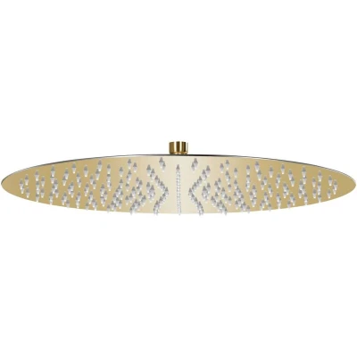 Image of vidaXL Rain Shower Head Stainless Steel 40 cm Round Gold